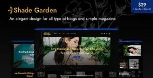 Download ShadeGarden - Creative Blog WordPress Theme