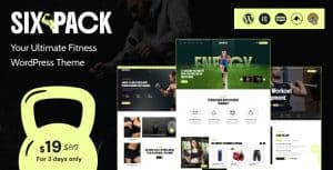 Download SixPack - Gym WordPress Theme GPL WordPress Plugin