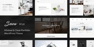 Download Snow | Minimal & Clean WordPress Portfolio Theme