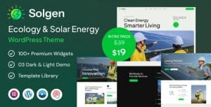 Download Solgen – Ecology & Solar Energy WordPress Theme