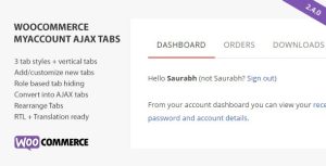 Download SS WooCommerce Myaccount Ajax Tabs