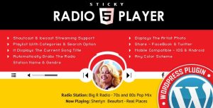 Download Sticky Radio Player WordPress Plugin