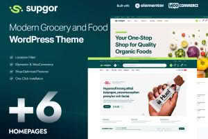 Download Supgor - Grocery Store and Food WordPress Theme GPL WordPress Plugin
