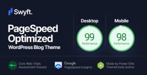 Download Swyft - PageSpeed Optimized WordPress Blog Theme GPL WordPress Plugin