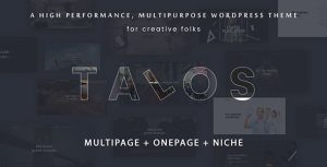 Download Talos - Creative Multipurpose WordPress Theme