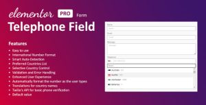Download Telephone Field for Elementor form GPL WordPress Plugin