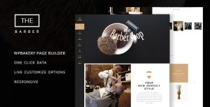 Download The Barber Shop - One Page Theme For Hair Salon