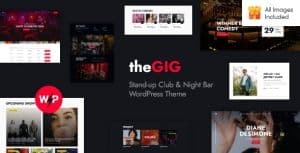 Download The Gig - Stand-up Club & Night Bar WordPress Theme