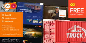 Download Truck - Logistics & Transportation Shipping WordPress Theme