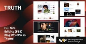 Download Truth - Full Site Editing (FSE) Blog WordPress Theme