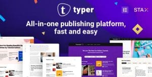 Download Typer - Amazing Blog and Multi Author Publishing Theme