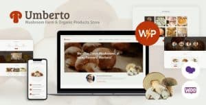 Download Umberto - Mushroom Farm & Organic Products Store WordPress Theme