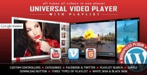 Download Universal Video Player - WordPress Plugin