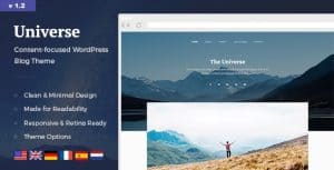 Download Universe - Clean & Minimal WordPress Blog Theme