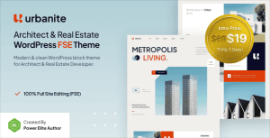 Download Urbanite – Architect & Real Estate Developer FSE WordPress Theme