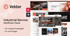 Download Vektor - Industrial Service WordPress Theme