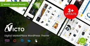 Download Victo - Digital MarketPlace WordPress Theme (Mobile Layouts Included)