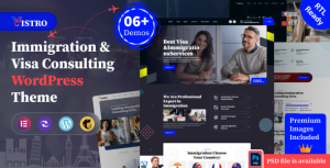 Vistro - Visa Immigration WordPress Theme