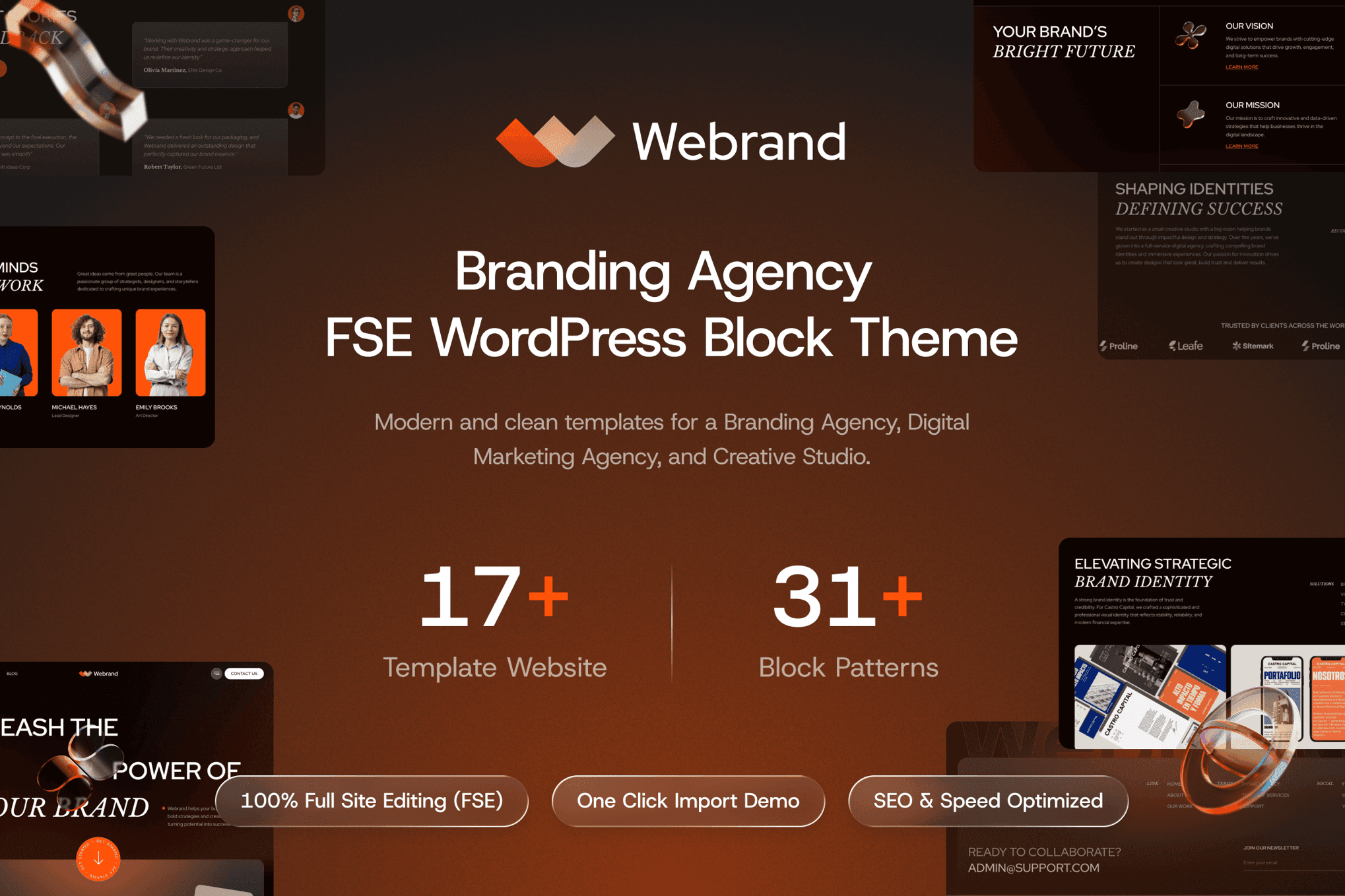 Download Webrand - Branding Agency WordPress Block Theme GPL WordPress Plugin