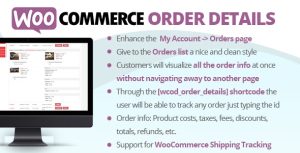 Download WooCommerce Order Details