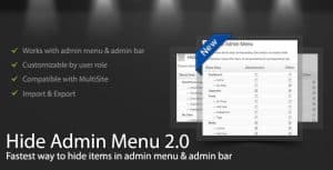 Download WordPress Hide Admin Menu Plugin GPL WordPress Plugin