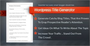 Download WordPress Title Generator Plugin