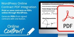 Download WP Online Contract PDF Print Integration