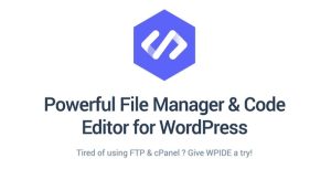 Download WPIDE - File Manager & Code Editor Premium GPL WordPress Plugin