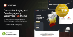 Download Wrapmax – Custom Packaging and Branding Agency FSE WordPress Theme