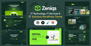 Download Zeniqs IT - Technology and IT Solutions WordPress Theme