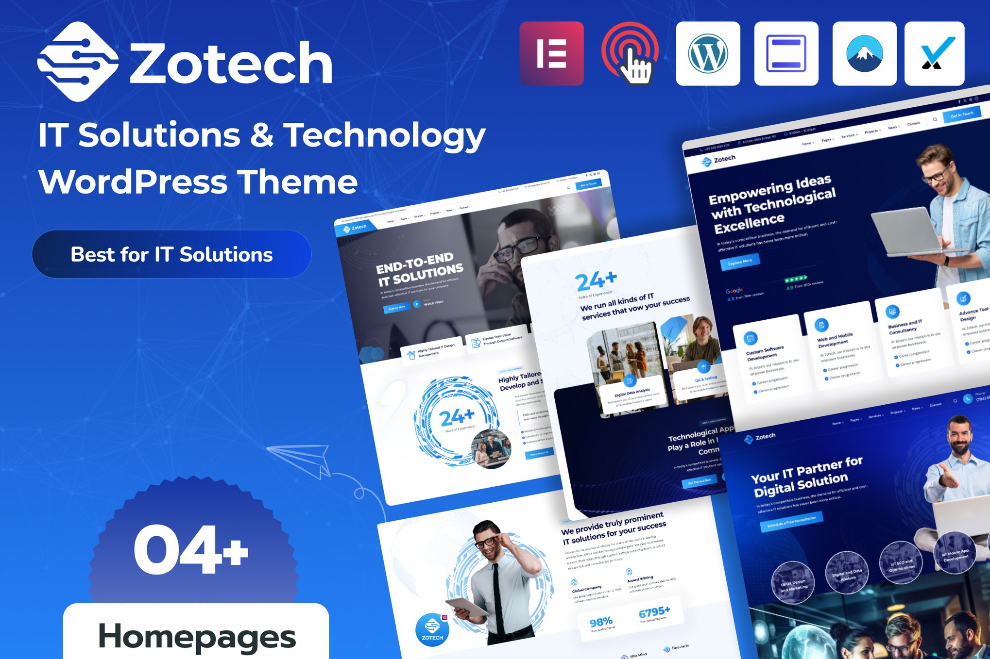 Download Zotech - IT Solutions & Technology WordPress Theme GPL WordPress Plugin